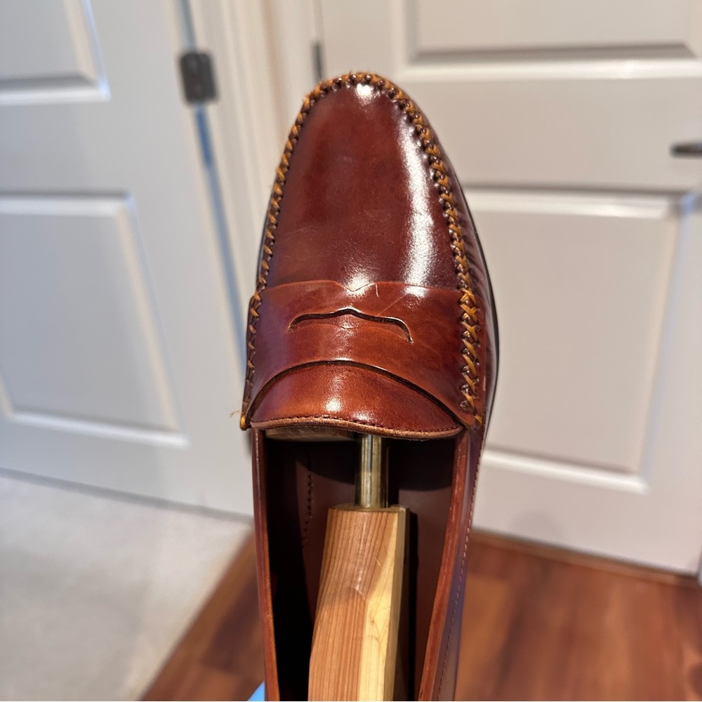 Nordstrom Men's Brown Leather Penny Loafers - Picture 7 of 14